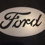 Ford logo metal sign